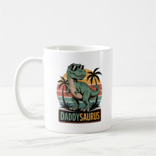 Daddysaurus T Rex Dinosaur Daddy Saurus Coffee Mug