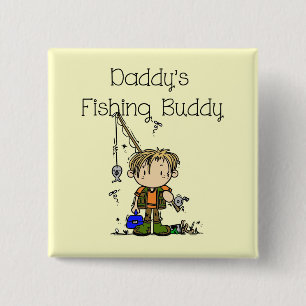 DADFISHINGBUDDY.png 15 Cm Square Badge