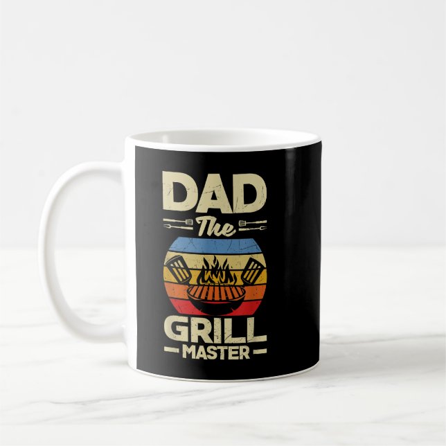 Dadhe Grill Fathers Day BBQ Coffee Mug (Left)