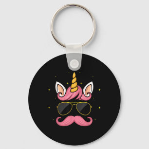 Dadicorn Best Dad Unicorn Fathers Day Funny Pink Key Ring