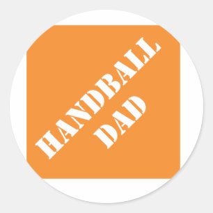 Dadisms Handball Dad Classic Round Sticker