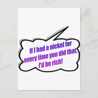 Dadisms, If I had a nickel Postcard