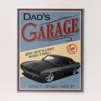 Dad's 1969 Car Garage Jigsaw Puzzle