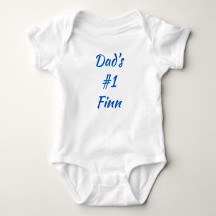 Dad's #1 Finn Finnish Baby One-Piece Baby Bodysuit