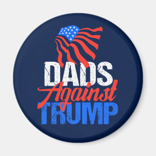Dads Against Trump 2024 Election Blue Magnet