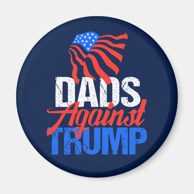 Dads Against Trump 2024 Election Blue Magnet (Front)