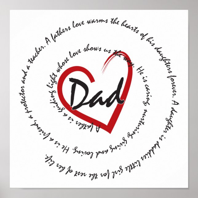Dads and Fathers Day Poster (Front)