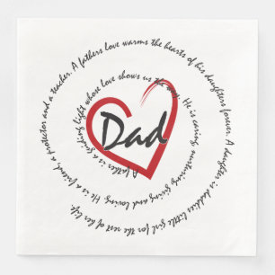 Dads and Fathers Napkin