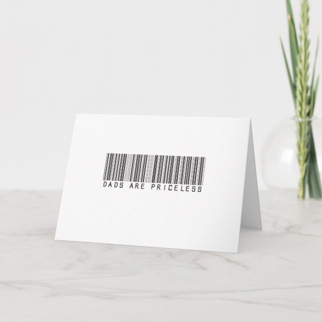 Dads are priceless. card (Front)