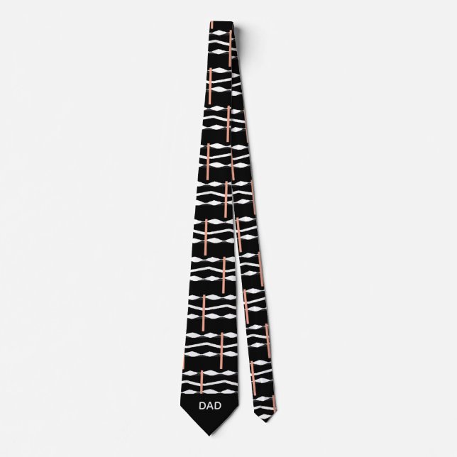  Dad's Awesome Ethnic African Art  Tie (Front)