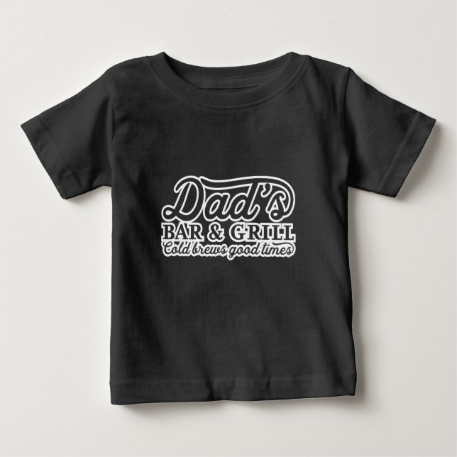 Dads Bar And Grill Grilling Ideas Baby T-Shirt (Front)