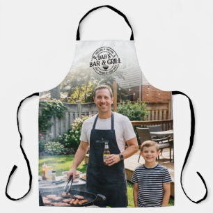 Dad's Bar & Grill Father's Photo Apron