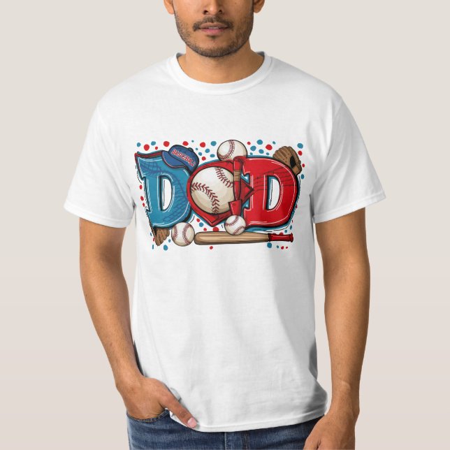 Dads Baseball  T-Shirt (Front)