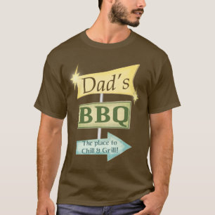 Dad's BBQ Father's Day Retro Apron T-Shirt