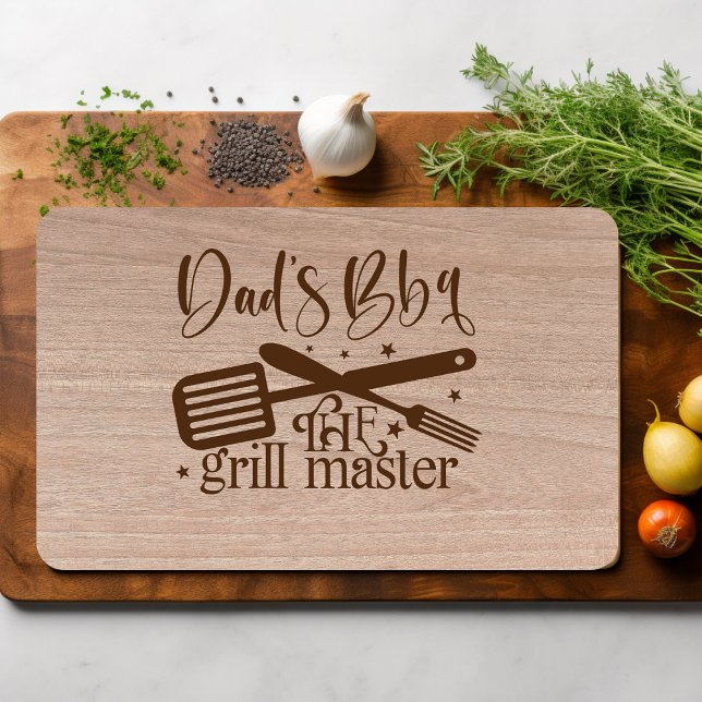 Dads BBQ the Grill Master Cutting Board (Creator Uploaded)