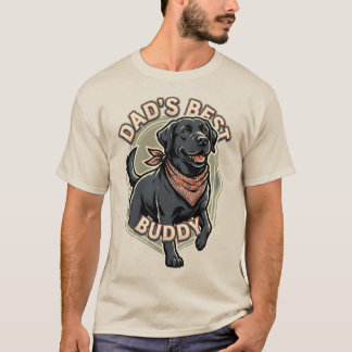 Dad's Best Buddy Labrador Retriever Gift T-Shirt