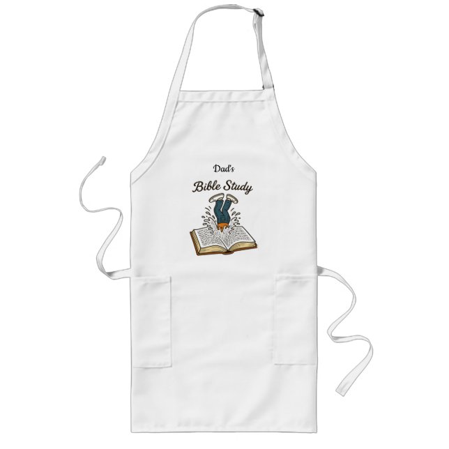 Dad's Bible Study Long Apron (Front)