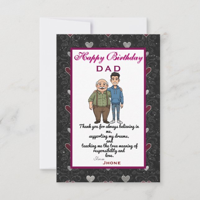 Dads' birthday card (Front)
