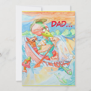 Dad's Birthday Greeting Card.  Thank You Card