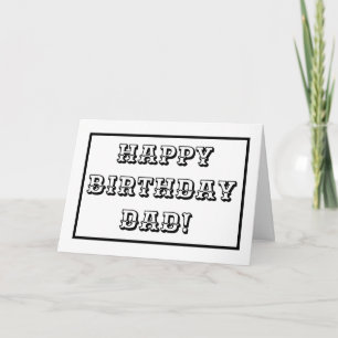 Dad's Birthday, Kids Colour In Letters Card