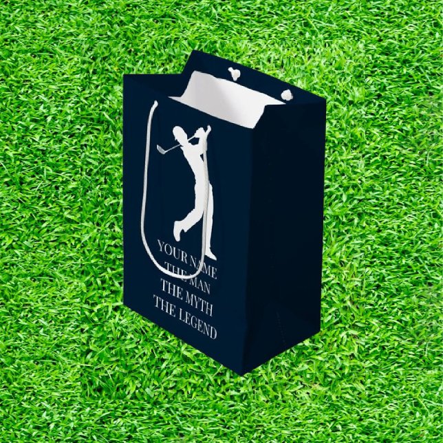 Dad's Birthday Unforgettable with Medium Gift Bag (Tee off in style—gifts that score!)