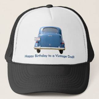 Dad's Birthday Vintage Blue Chevy Cap - Your Name!