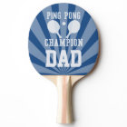 Dad's Blue Ping Pong Champion Paddle