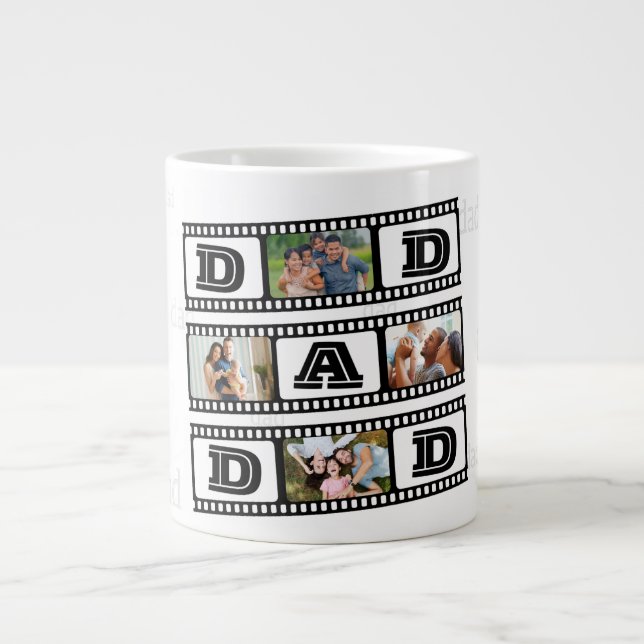 Dad's Coffee Mug Personalised with 4 photographs! (Front)