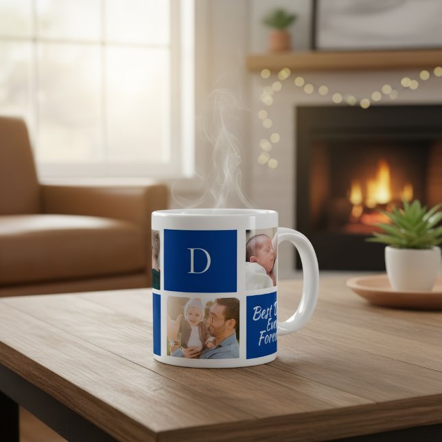 Dad's Collage photo, Capturing Precious Moment Large Coffee Mug (Creator Uploaded)