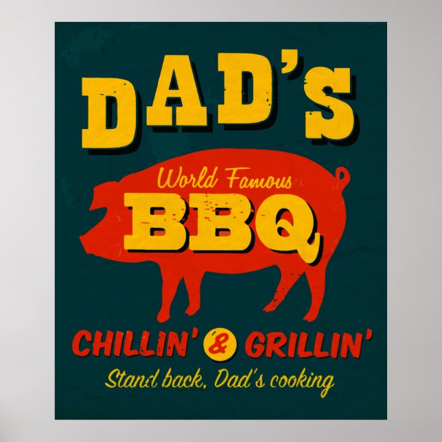 Dad's Cooking Poster (Front)