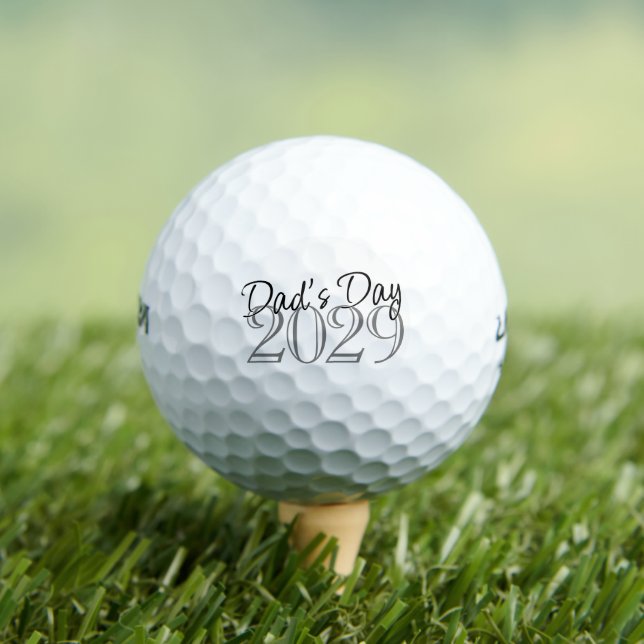 Dads Day | Modern Happy Fathers Day Handwritten Golf Balls (Insitu Tee)