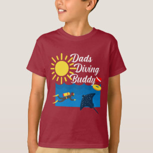 Dads Diving Buddy Design - Kids' Basic T-Shirt