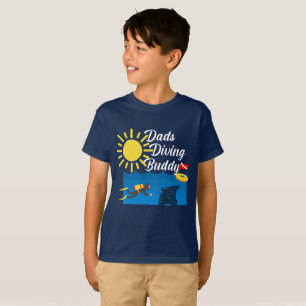 Dads Diving Buddy Design - Kids' Basic T-Shirt