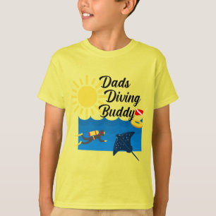 Dads Diving Buddy Design - Kids' Basic T-Shirt