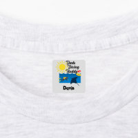 Dads Diving Buddy Design - Small Square Clothing L