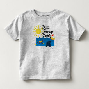 Dads Diving Buddy Design - Toddler Fine Jersey T-S T-Shirt