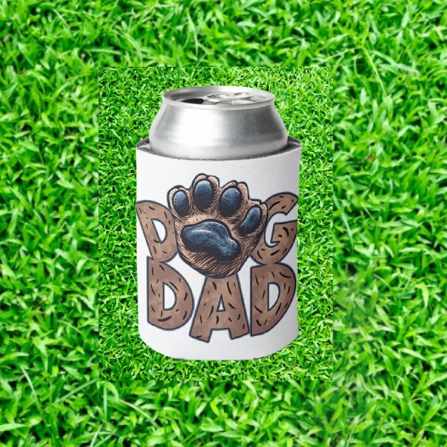 Dad's Dog Birthday Golf Gift Can Cooler (Perfect Gift for Dog Dads Who Love Golf: A Unique Treasure!)