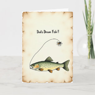 Dads Dream Fish Art Card