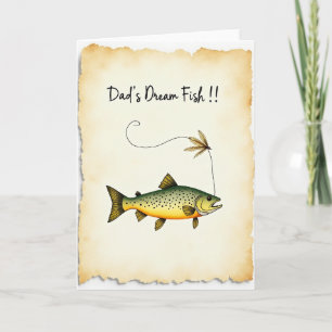 Dads Dream Fish Day Card