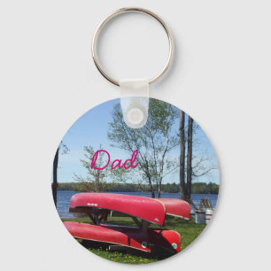 Dad's Father's Day-Canoes Key Ring