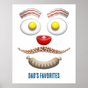 DAD'S FAVORITE BREAKFAST POSTER