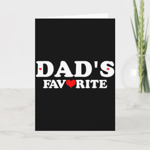 Dads Favorite With Red Heart Card
