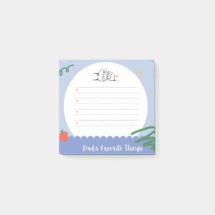 Dad's Favourite Things Customisable Father's Day Post-it Notes