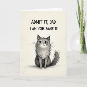 Dads Feline Favourite Card