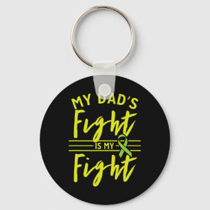 Dad's Fight Is My Fight Kidney Disease Awareness 1 Key Ring
