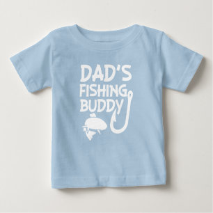 Dad's Fishing Buddy funny baby boy shirt