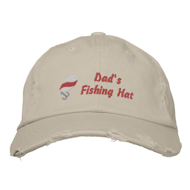 Dad's Fishing Hat Custom Personalised (Front)