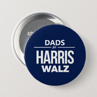 Dads for Harris Walz 7.5 Cm Round Badge