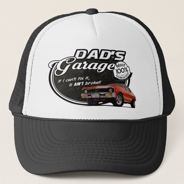 Dad's Garage Nova Trucker Hat (Front)