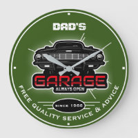 Dad's Garage or Any Name Always Open Green